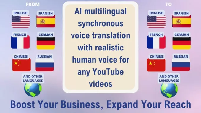 do ai multilingual youtube video translation with voice dubbing or voice over