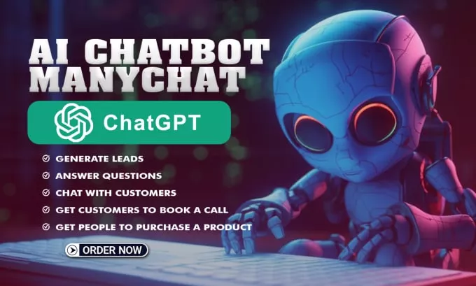 I will create ai chatbot for your business using chatgpt and manychat