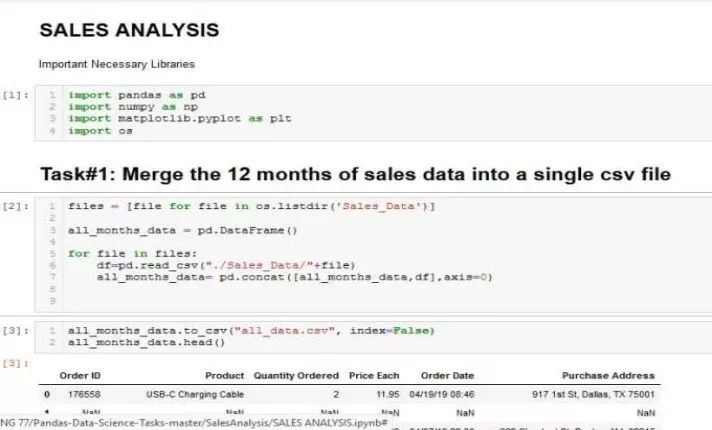 do python data science analysis or machine learning projects on jupyter notebook