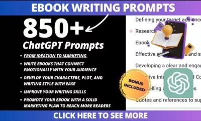 I will provide you 850 chatgpt prompts for ebook writing
