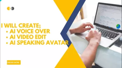 make ai animated speaking avator for business, ai video editing, ai voice over