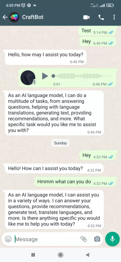 I will whatsapp chatbot for your business with ai gpt3 chatgpt 4 openai